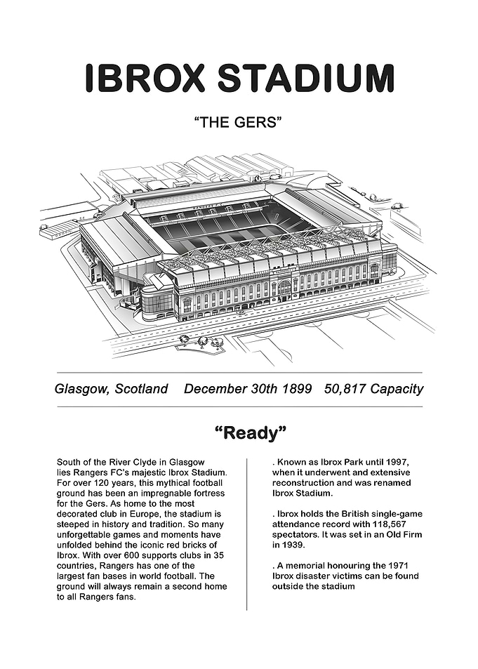 Ibrox Stadium Illustration