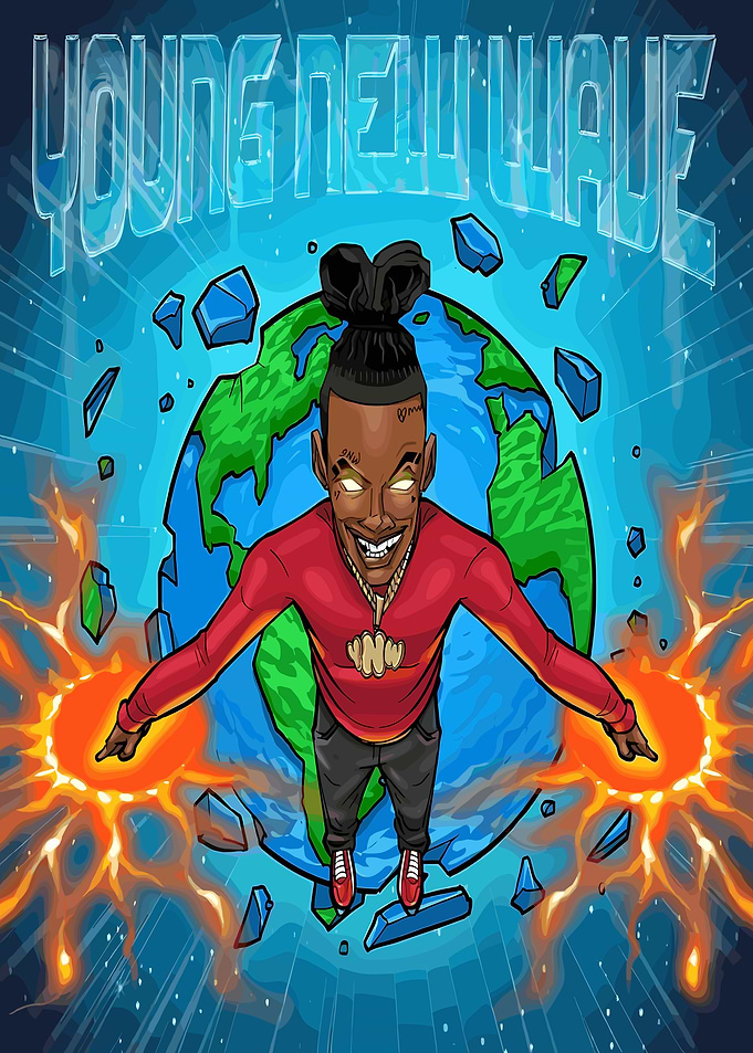 Young New Wave Cartoon Illustration