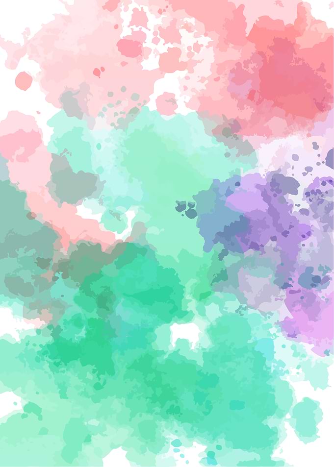 Watercolor Abstract Painting with Pastel Colors