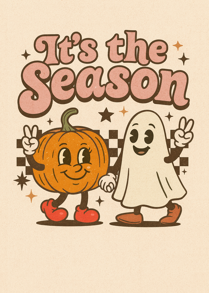 Retro Halloween Season Illustration