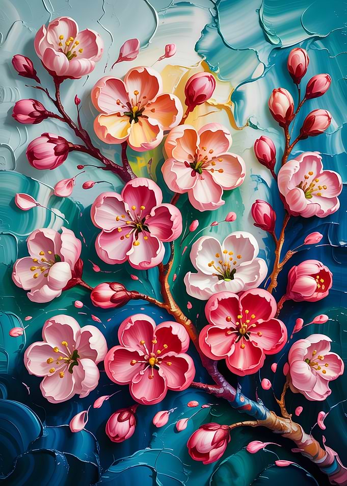 Cherry Blossom Painting