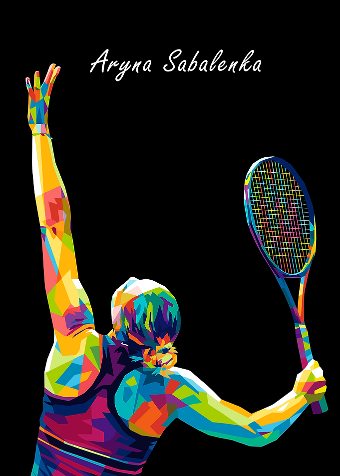 Aryna Sabalenka Tennis Pop Art