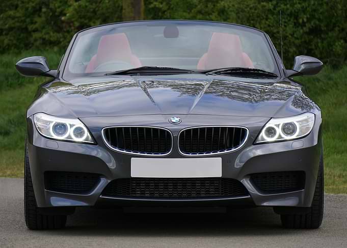 Gray BMW Z4 Roadster Front View