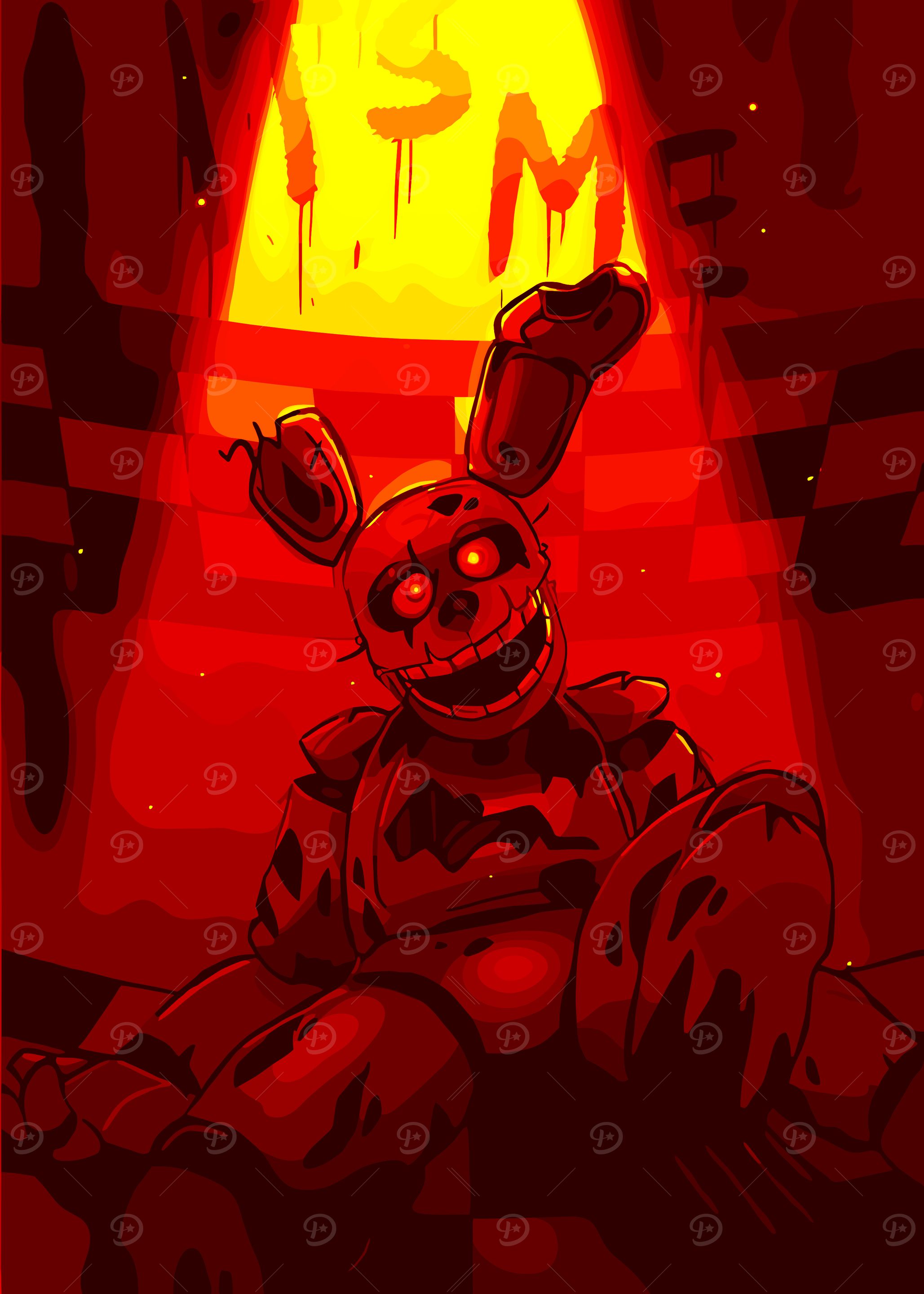 Springtrap in Red Light