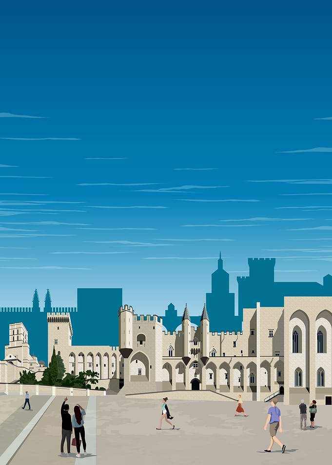 Avignon Travel Print