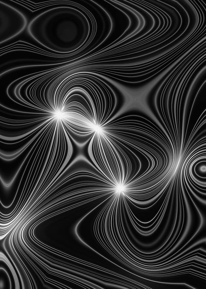 Abstract Black and White Light Pattern
