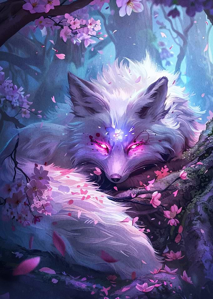 Mystical Fox Cherry Blossom
