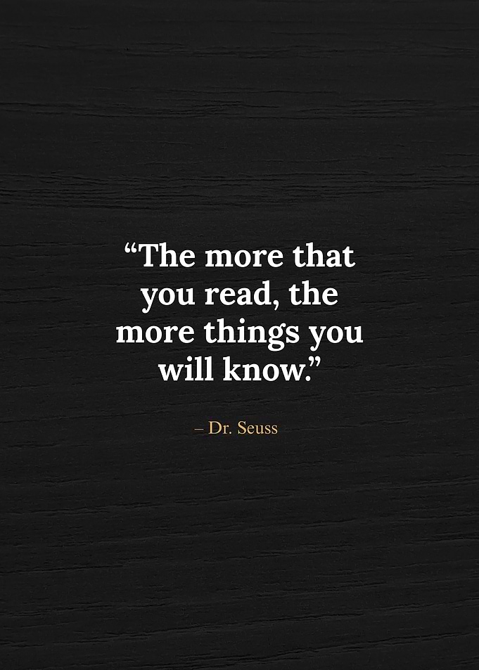Dr. Seuss Book Reading Quote