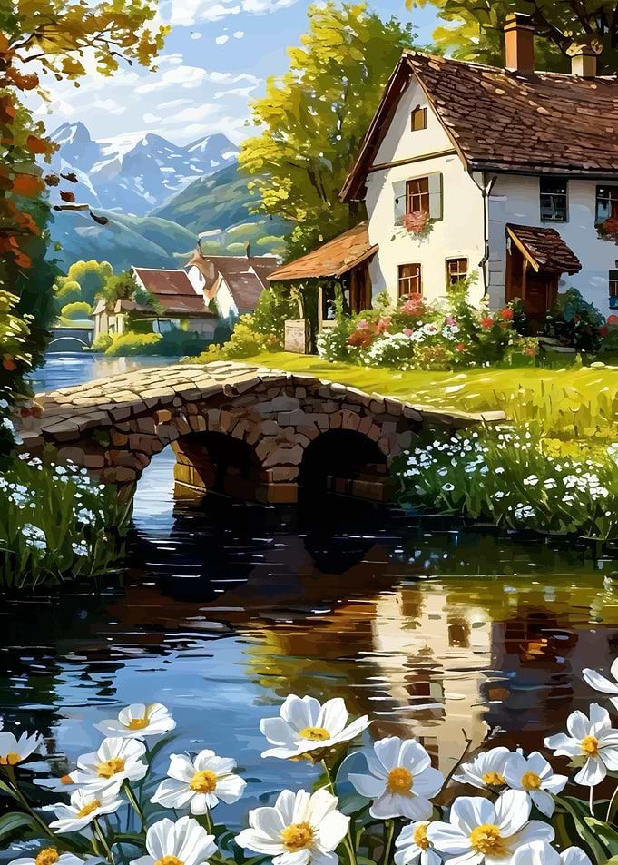 Idyllic Countryside Cottage by the River