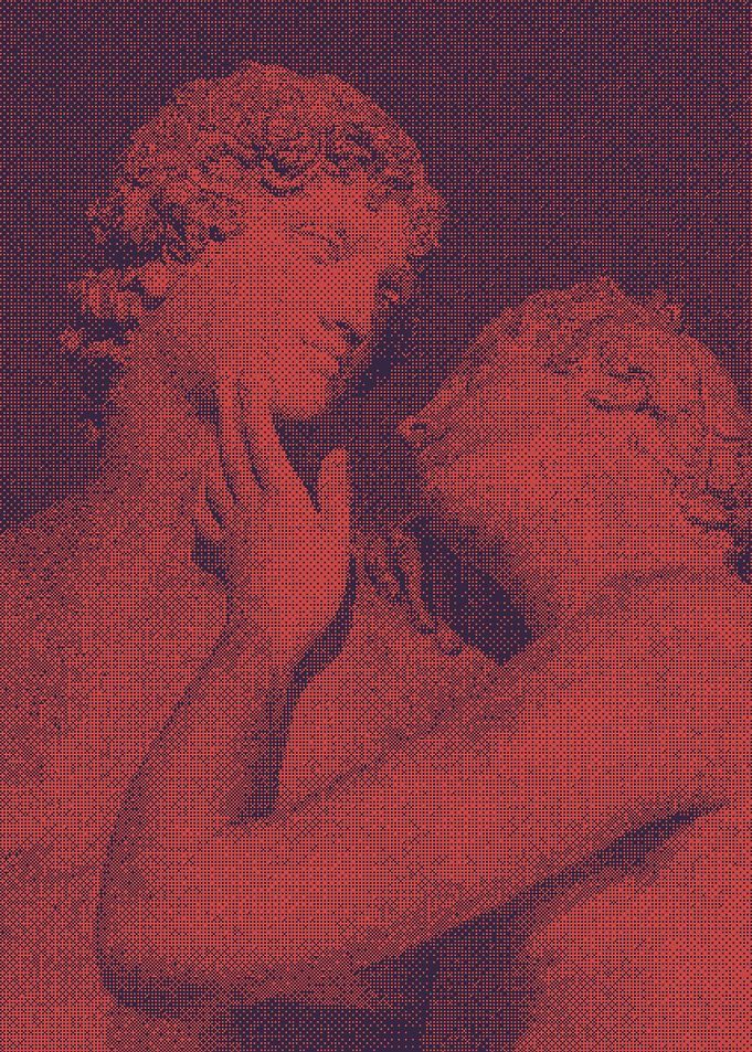 Lovers - Red Retro Halftone