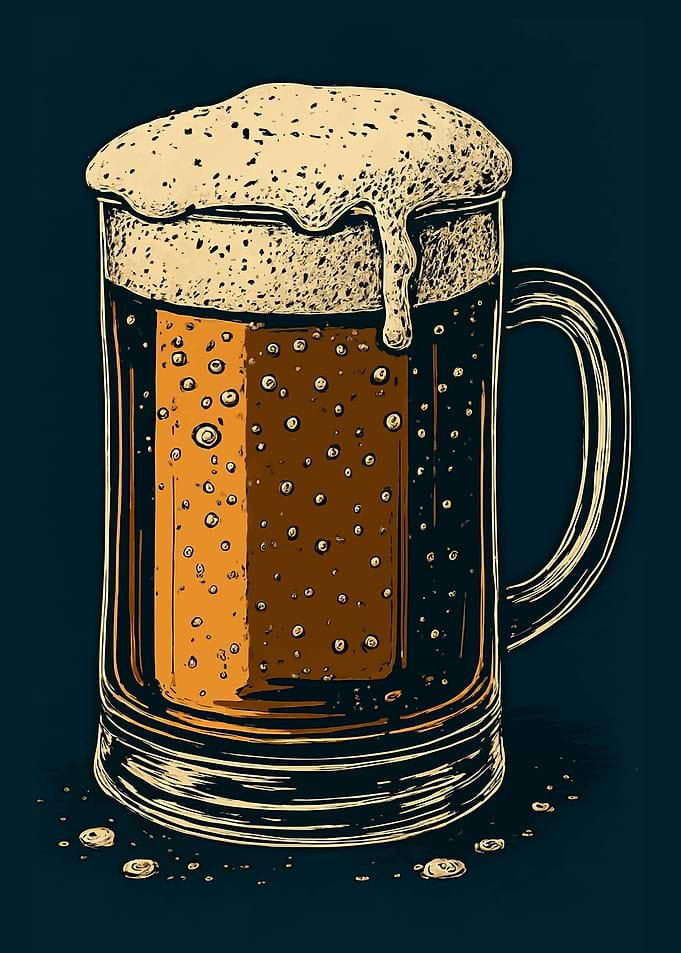 Frothy Beer Mug