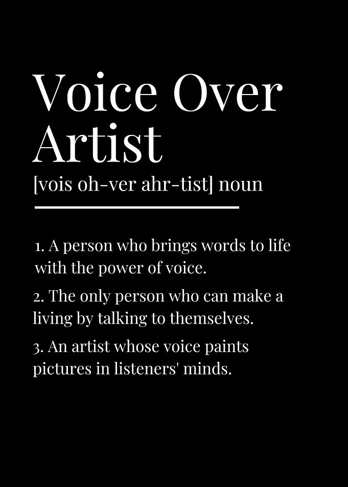 Funny Voice Over Artist Definition