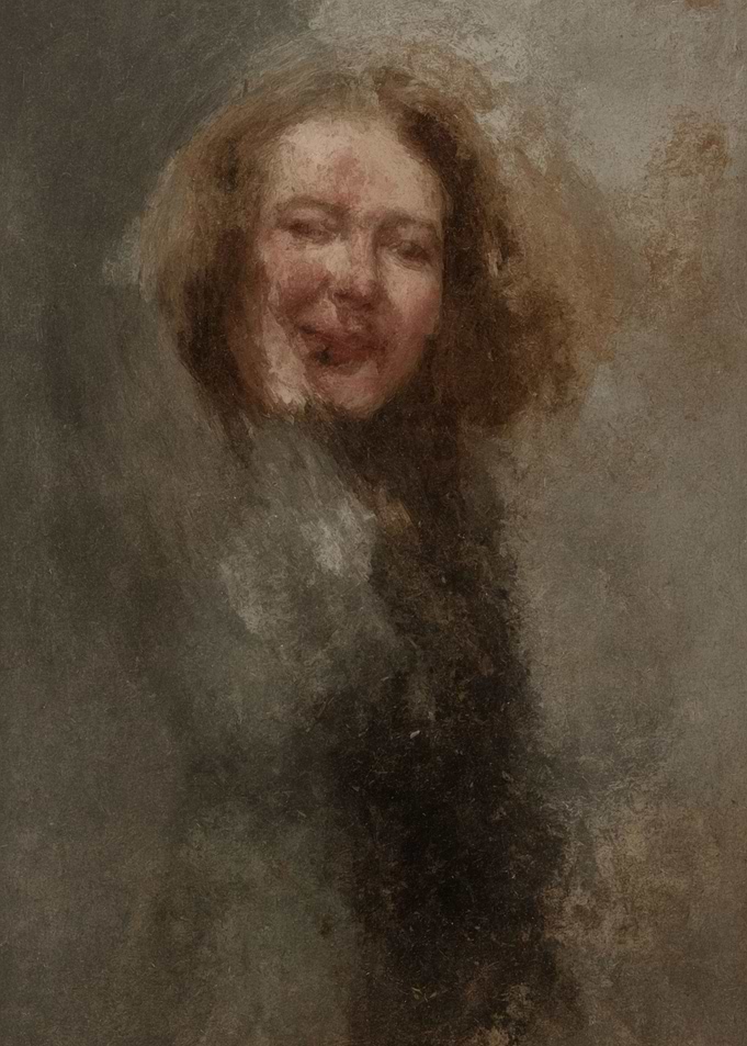 Portrait of a Woman in Dark Tones