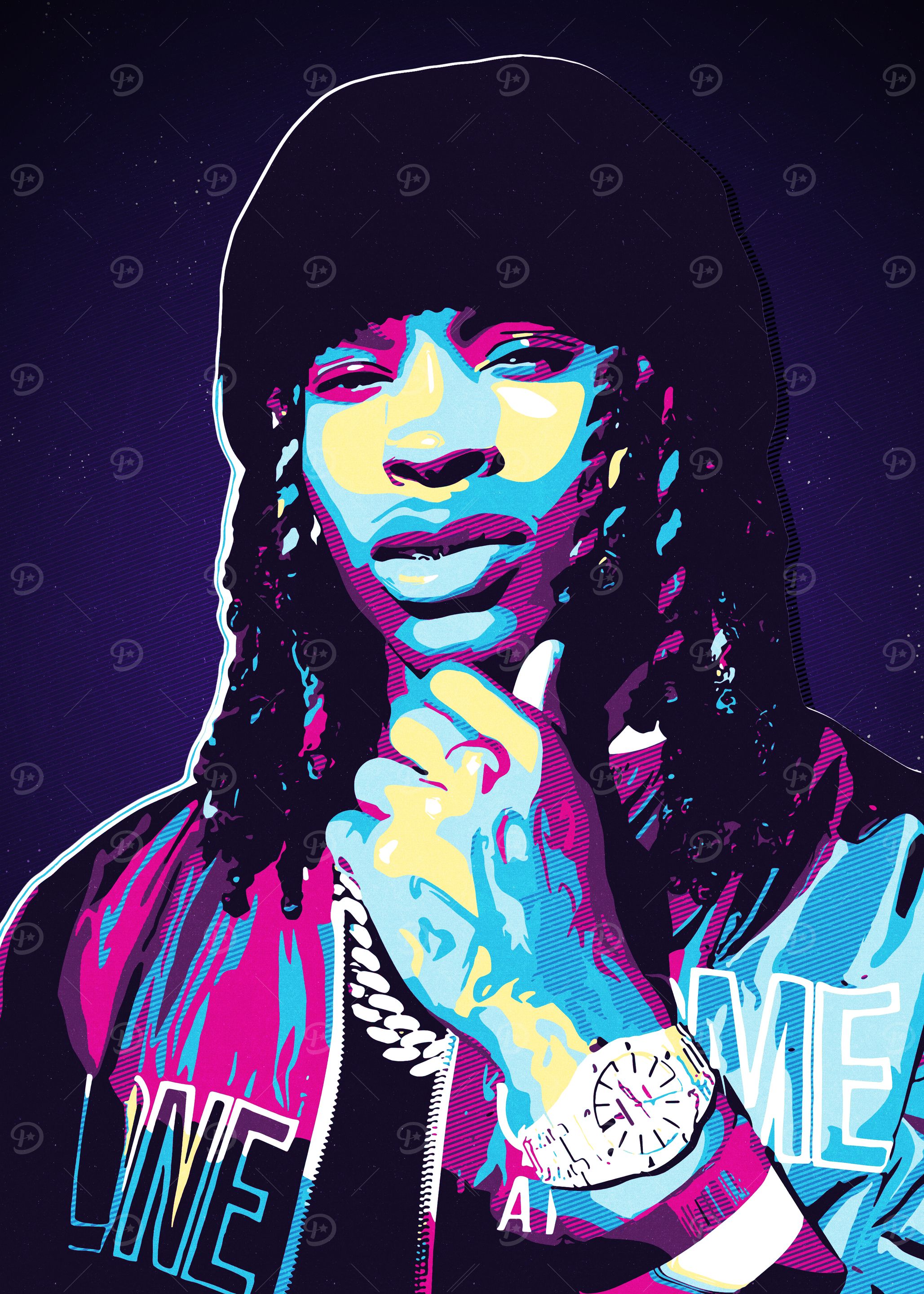 King Von Pop Art Portrait