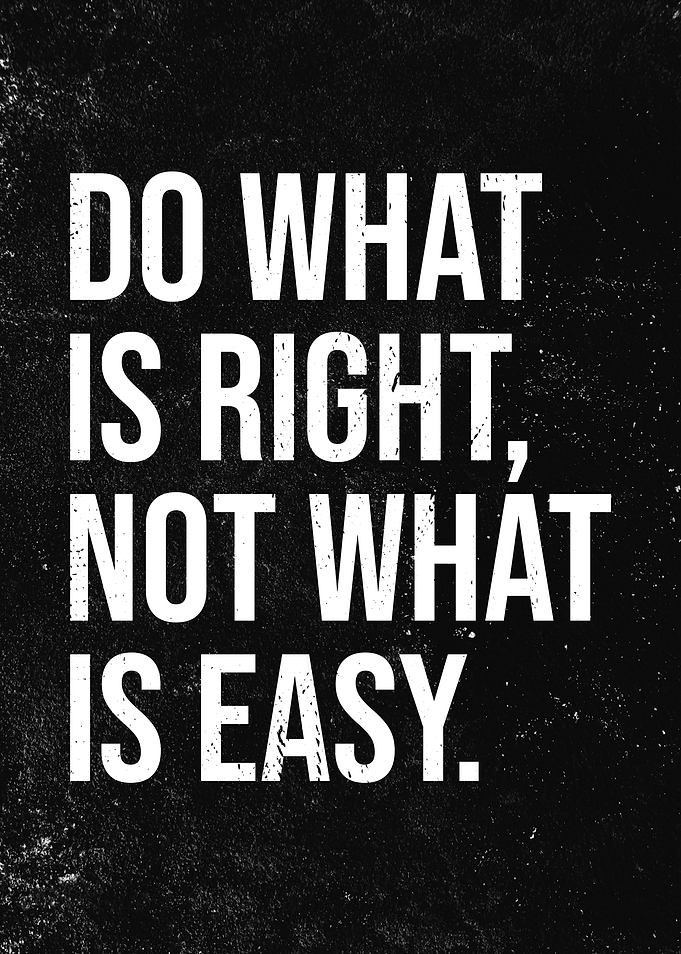 Inspirational Quote: Do What Is Right