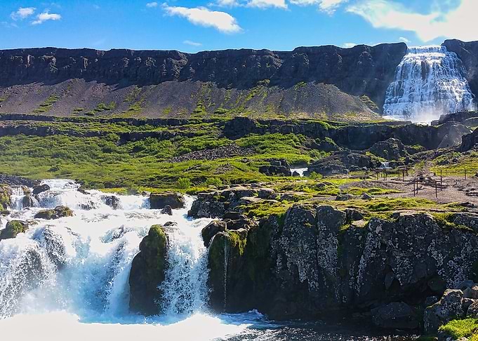 Dynjandi Waterfall Iceland Landscape