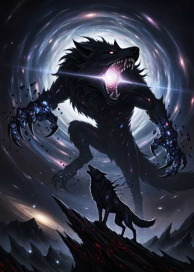 Cosmic Werewolf and Howling Wolf