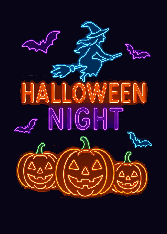 Halloween Night Neon Sign