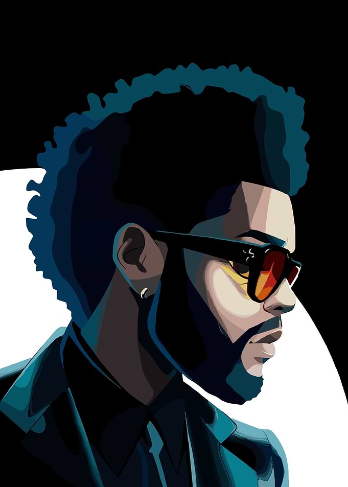 The Weeknd Portrait Digital Art