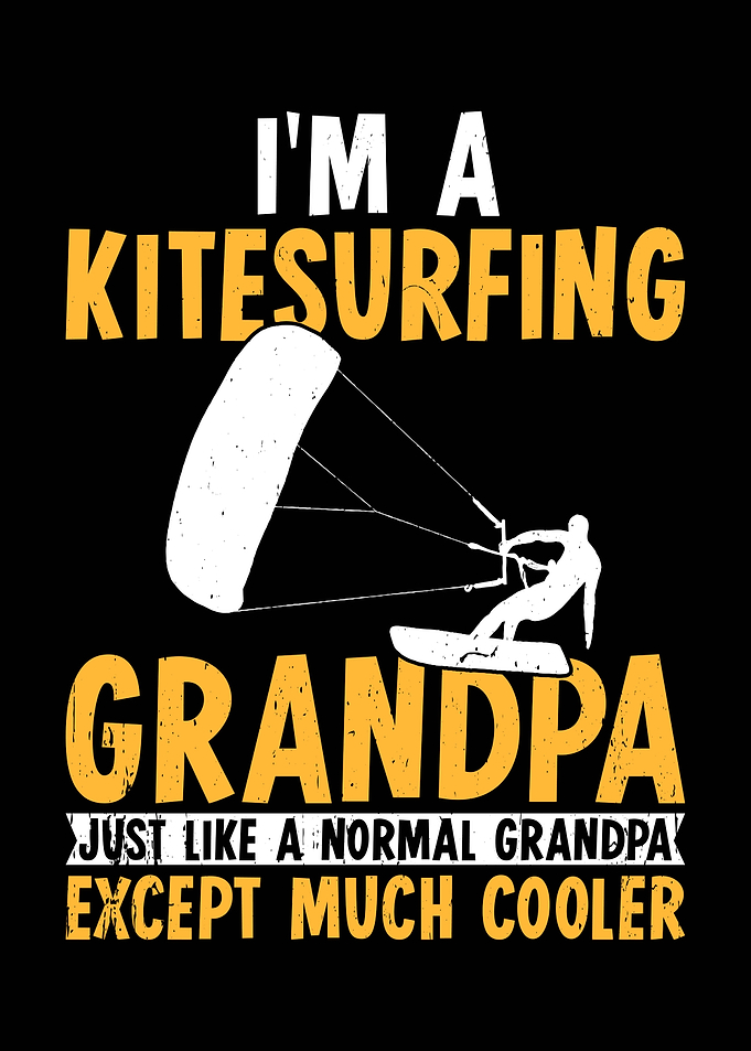 Kitesurfing Grandpa