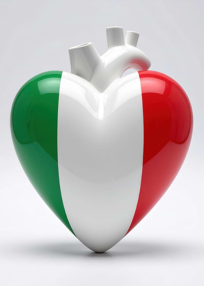 Italian Flag Heart