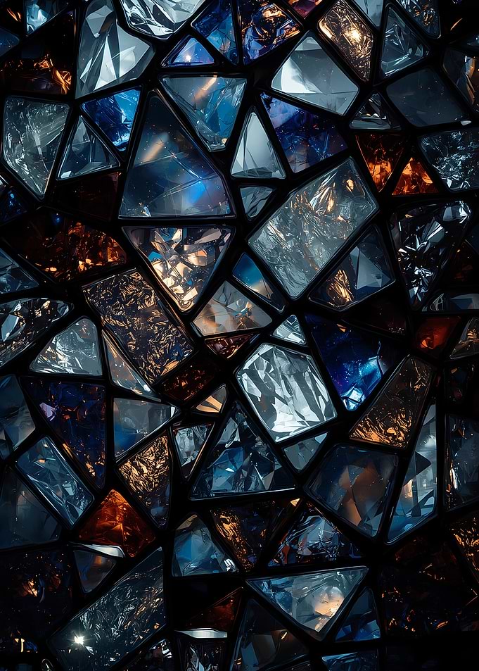 Abstract Glass Mosaic