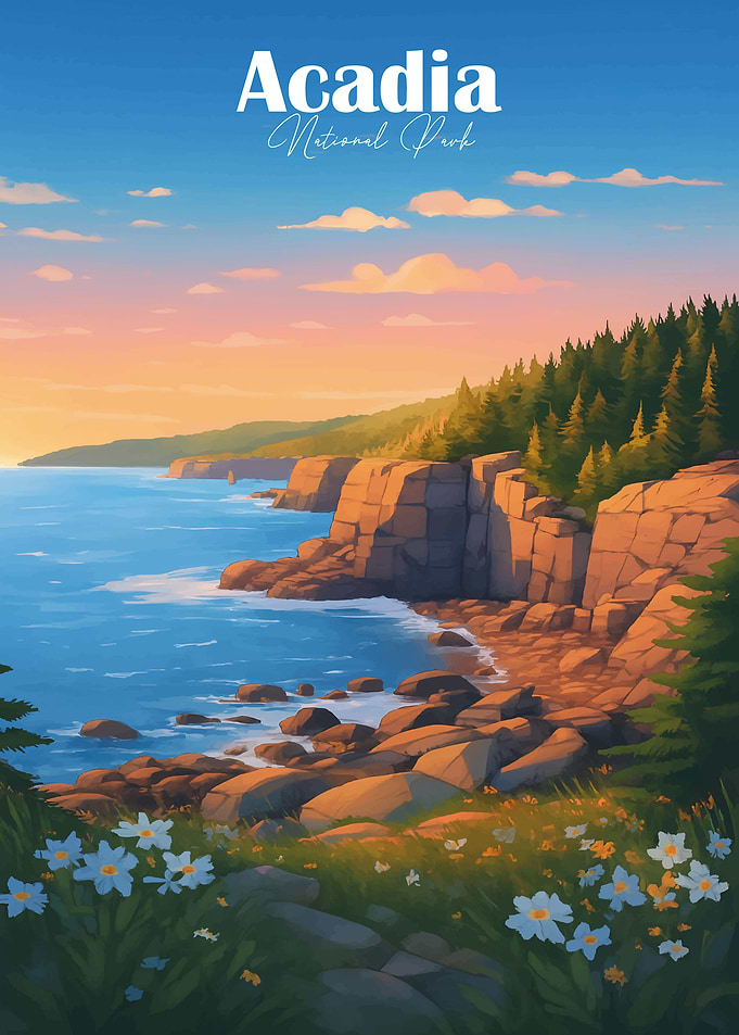Acadia National Park Landscape Art