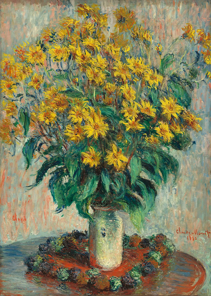 Vase of Sunflowers by Claude Monet