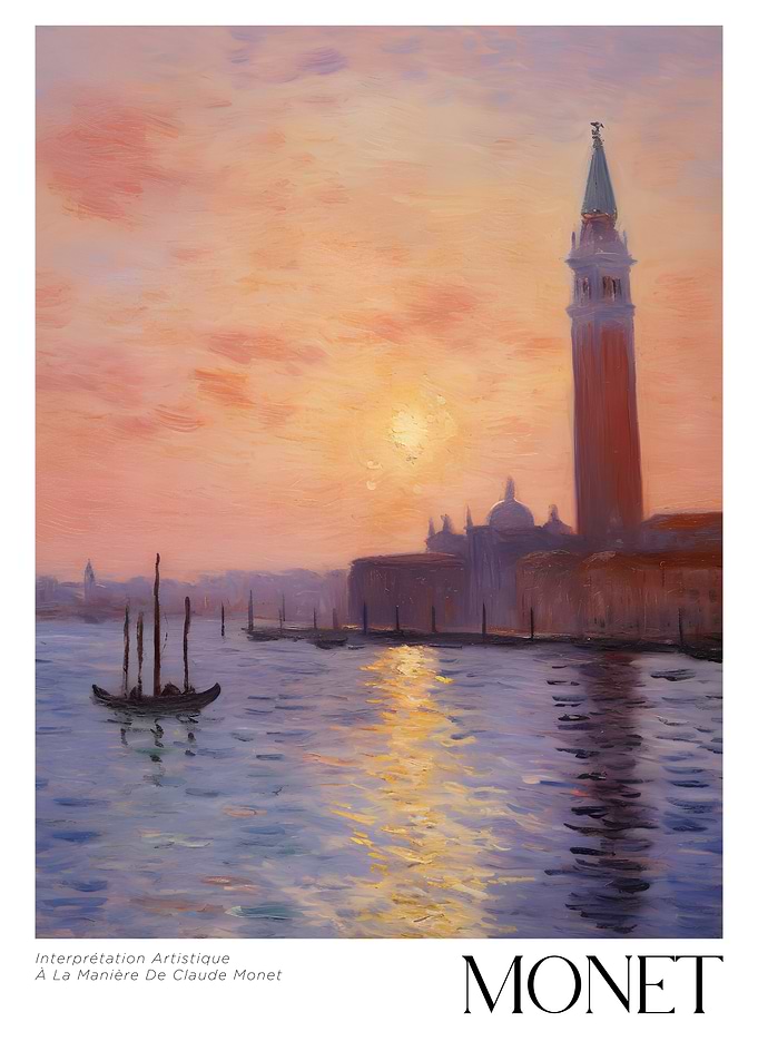 Venice Painting in the Style of Monet