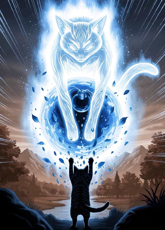Mystical Cat Encounter