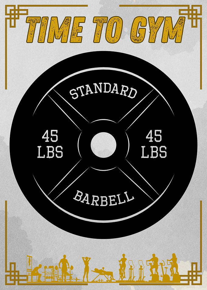 Time to Gym Barbell Weight Plate
