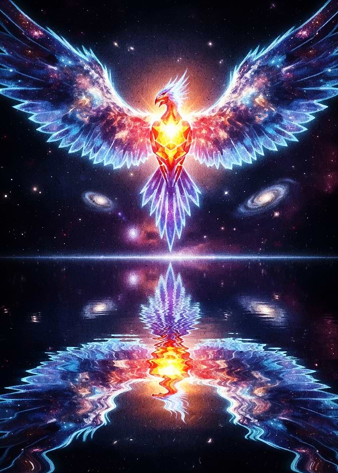 Cosmic Phoenix Reflection
