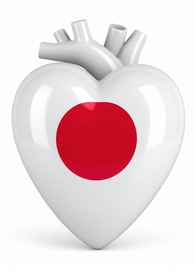 Japan Flag Heart