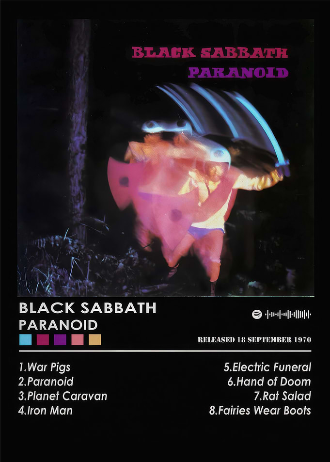 Black Sabbath Paranoid Album Cover