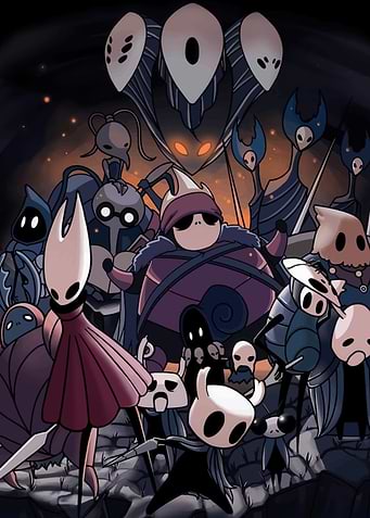 Hollow Knight characters digital art