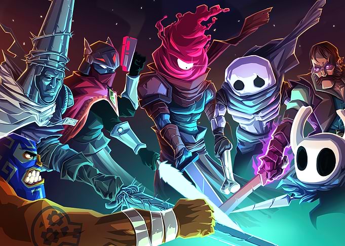 Indie Game Characters Crossover Illustration