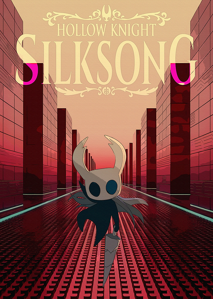 Hollow Knight Silksong fan art poster