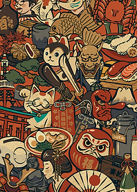 Japanese Culture Collage