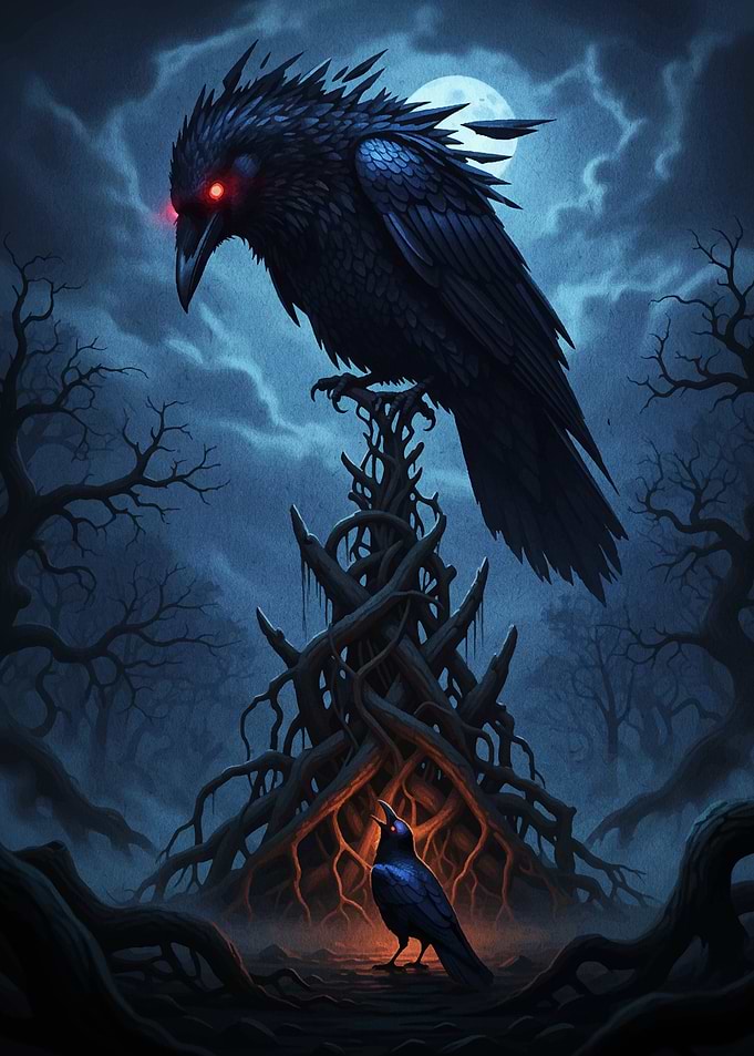 Raven in the Dark Forest
