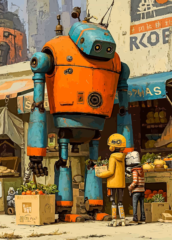 Robot at the Market