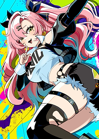 Girl with Pink Hair