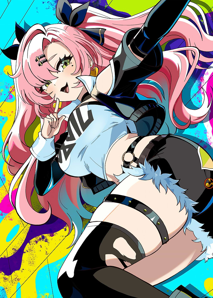 Girl with Pink Hair