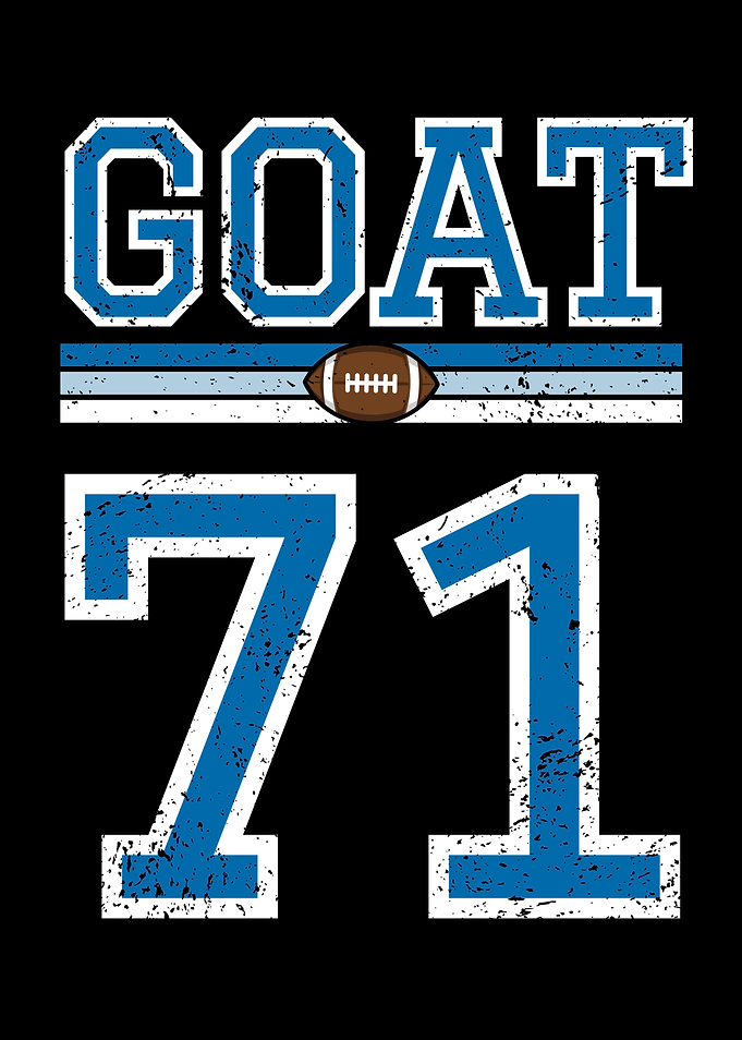 GOAT 71 Football Design