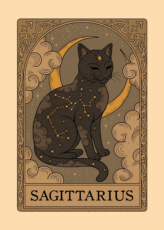 Cats Constellations - Sagittarius