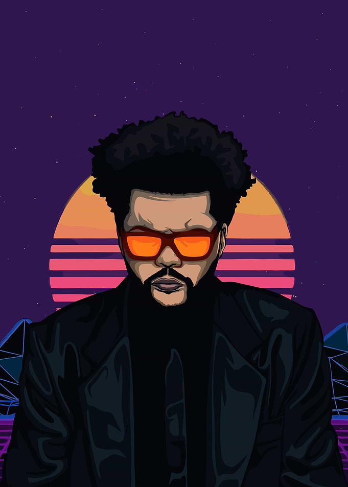 The Weeknd Retro Art