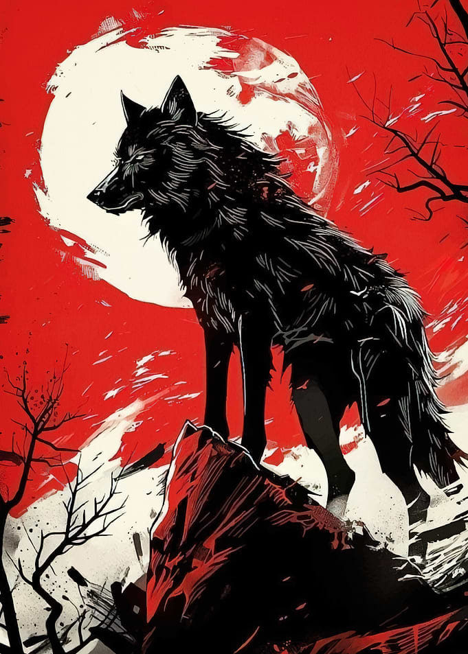 Wolf Red Landscape