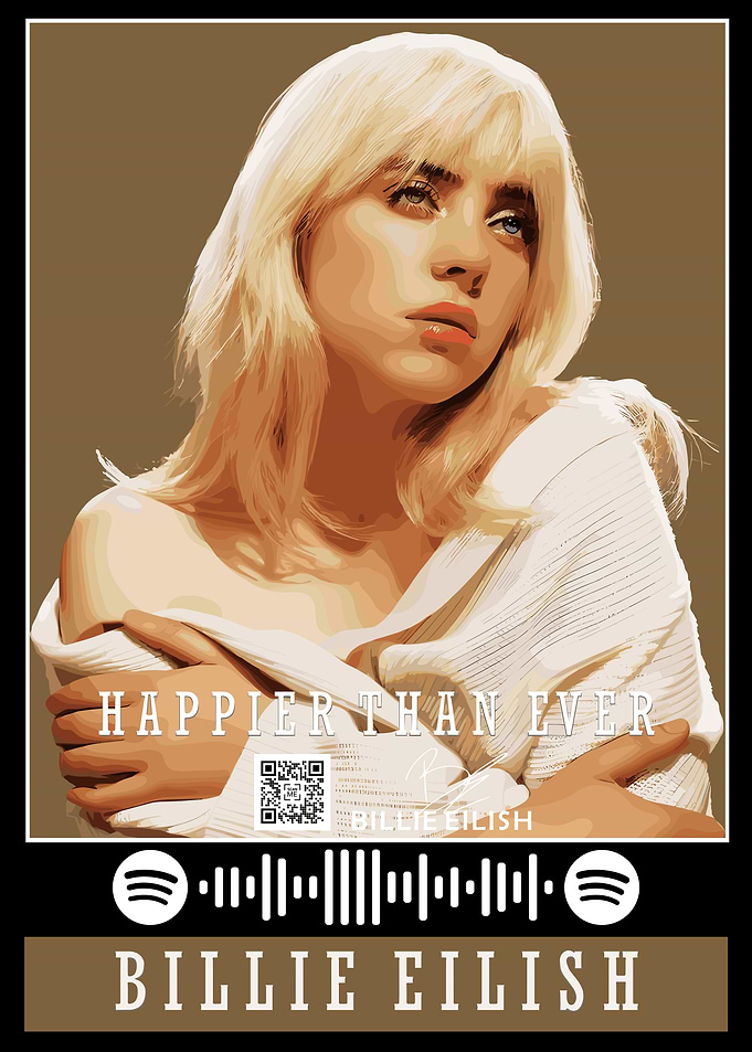 Billie Eilish Happier Than Ever Artwork