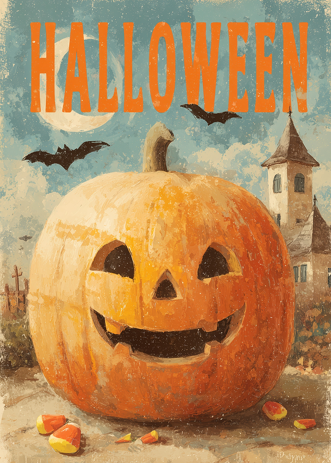 Vintage Halloween Pumpkin
