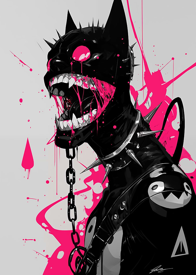 Spiked Masked Figure with Chain