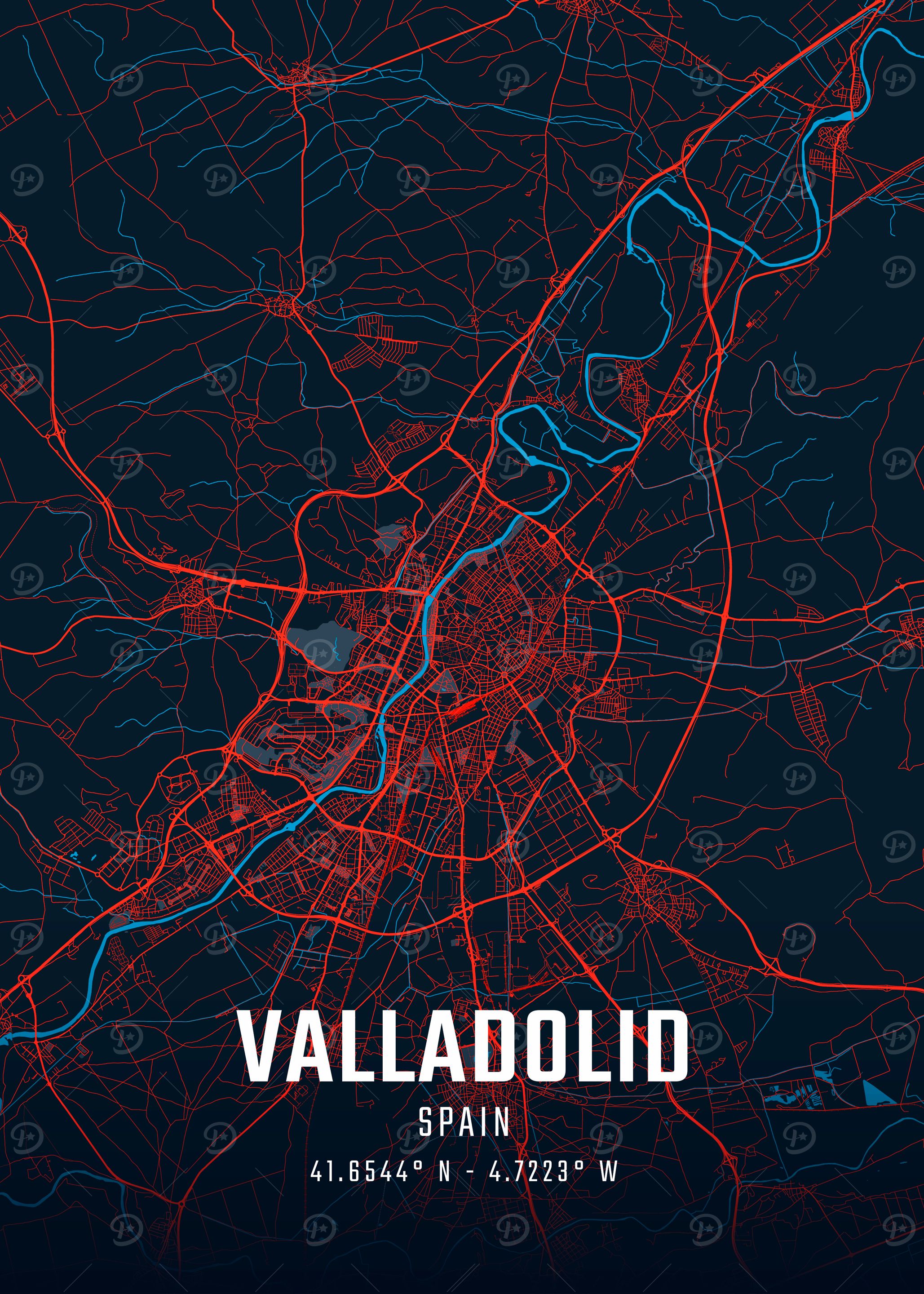 Valladolid City Map